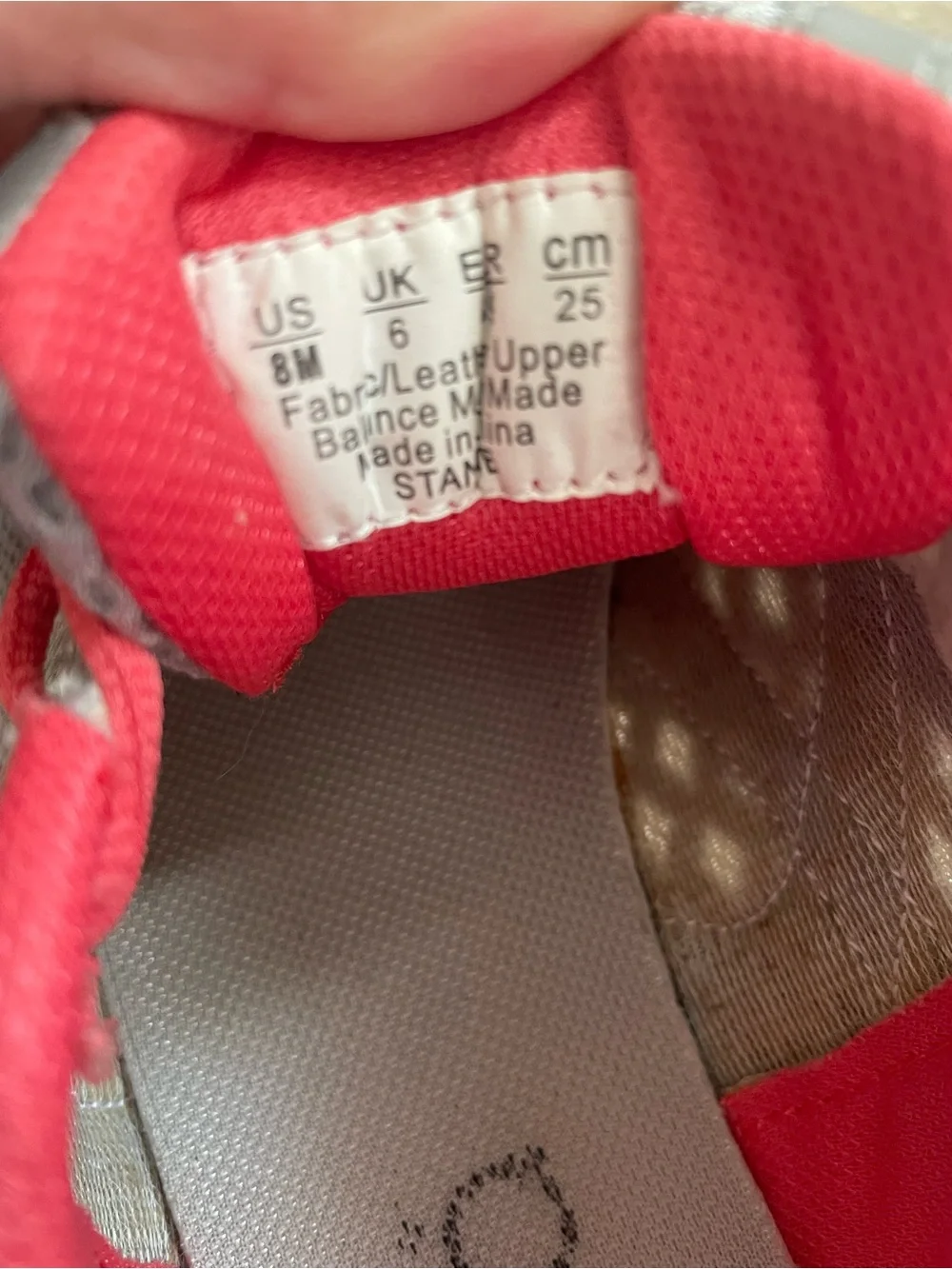 Ryka Kids Silver and Coral Lace-Up Sneakers
